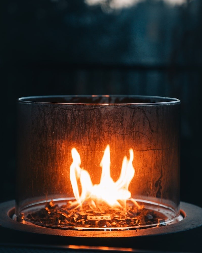 AJ Tall Freestanding gas fireplace