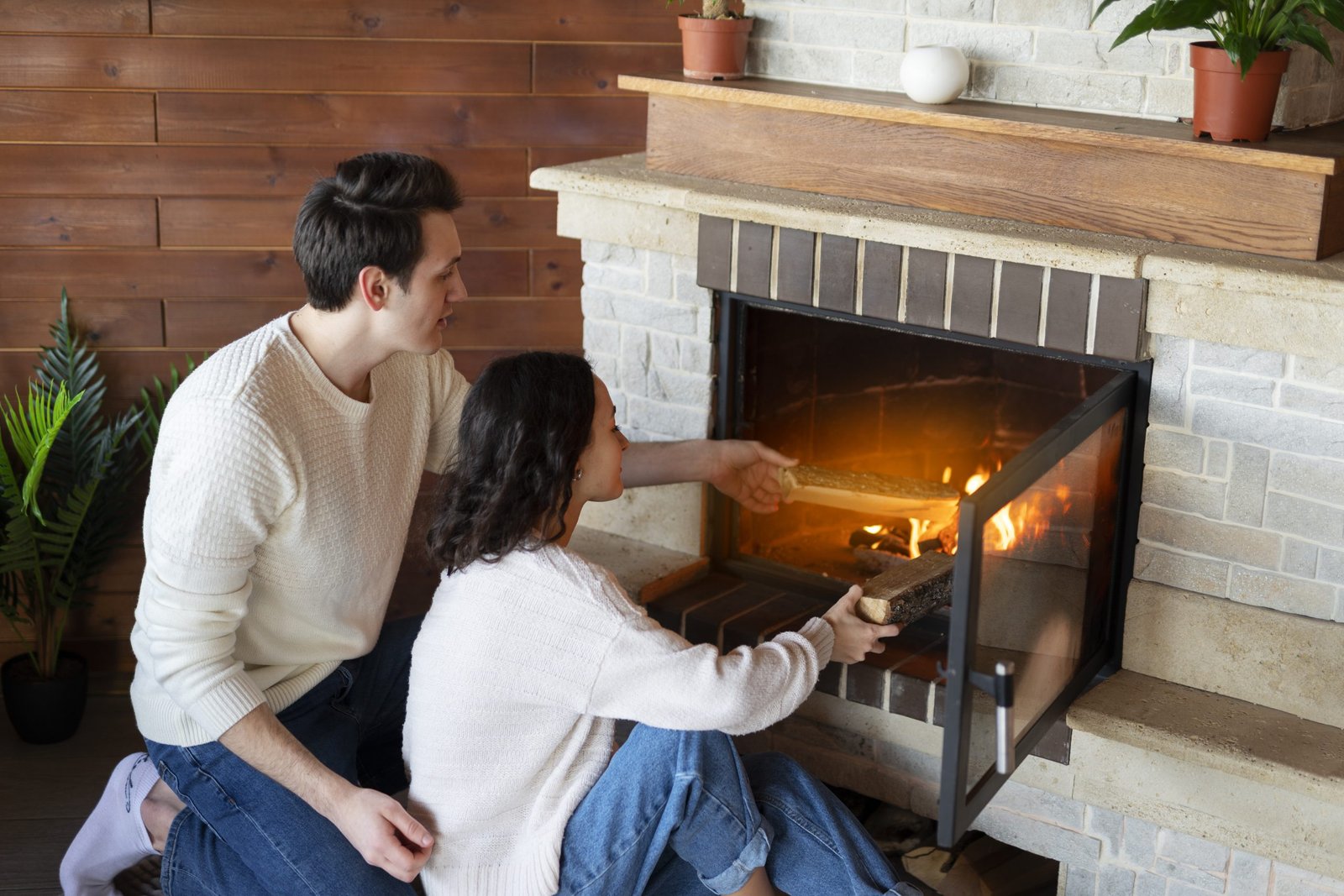 Compact Heeta Insert fireplace